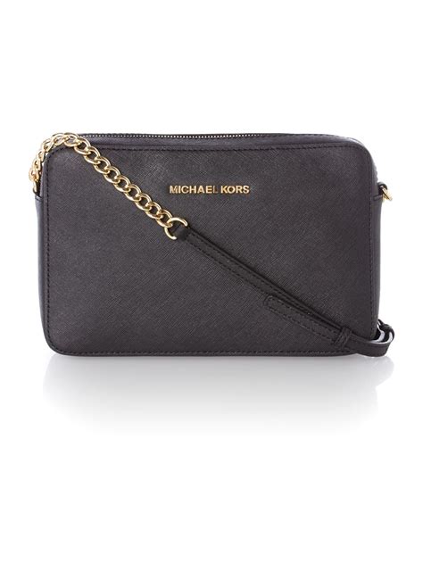 michael kors jet set travel small black cross body bag|Michael Kors extra small crossbody.